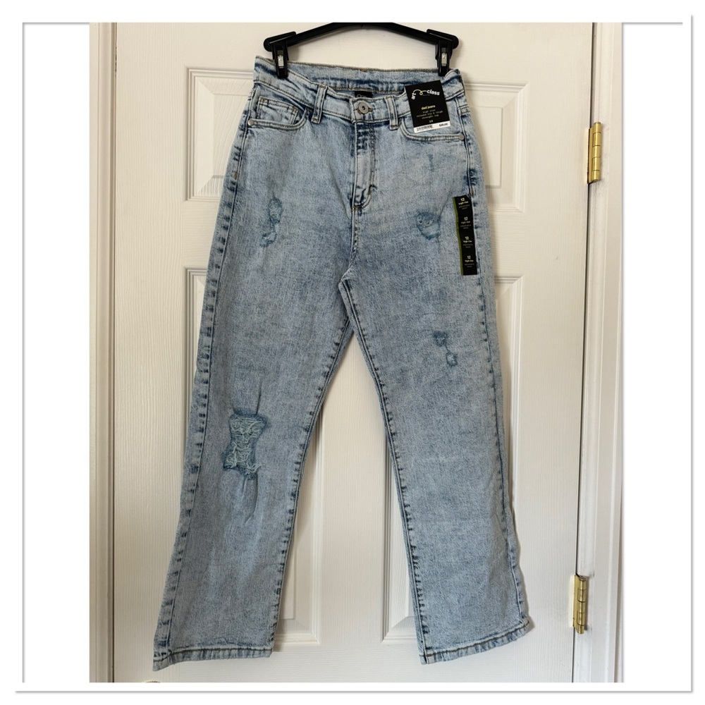 Girl’s High Rise Dad Jeans Art Class 12 - Picture 2 of 4